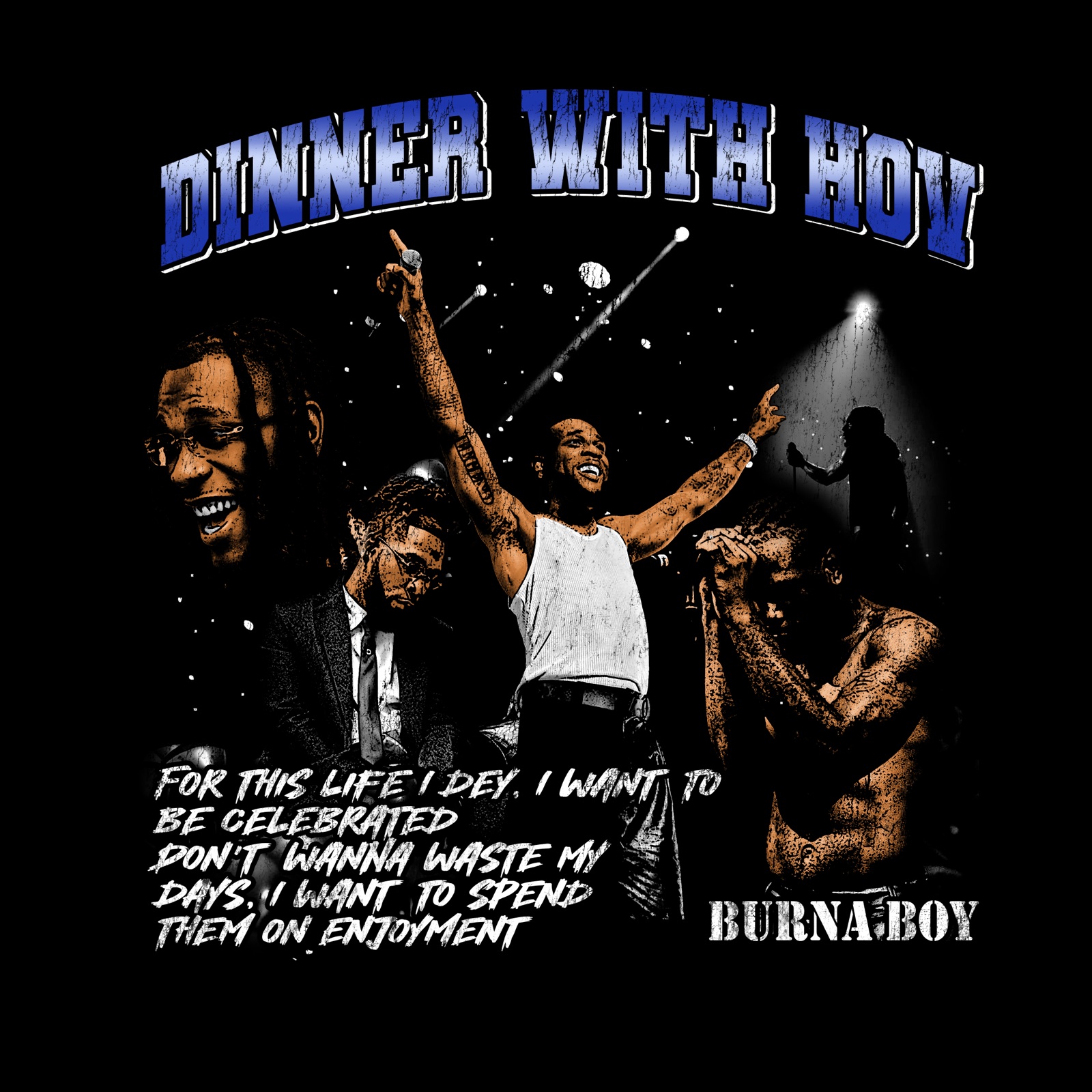 Burna Boy concept tee back