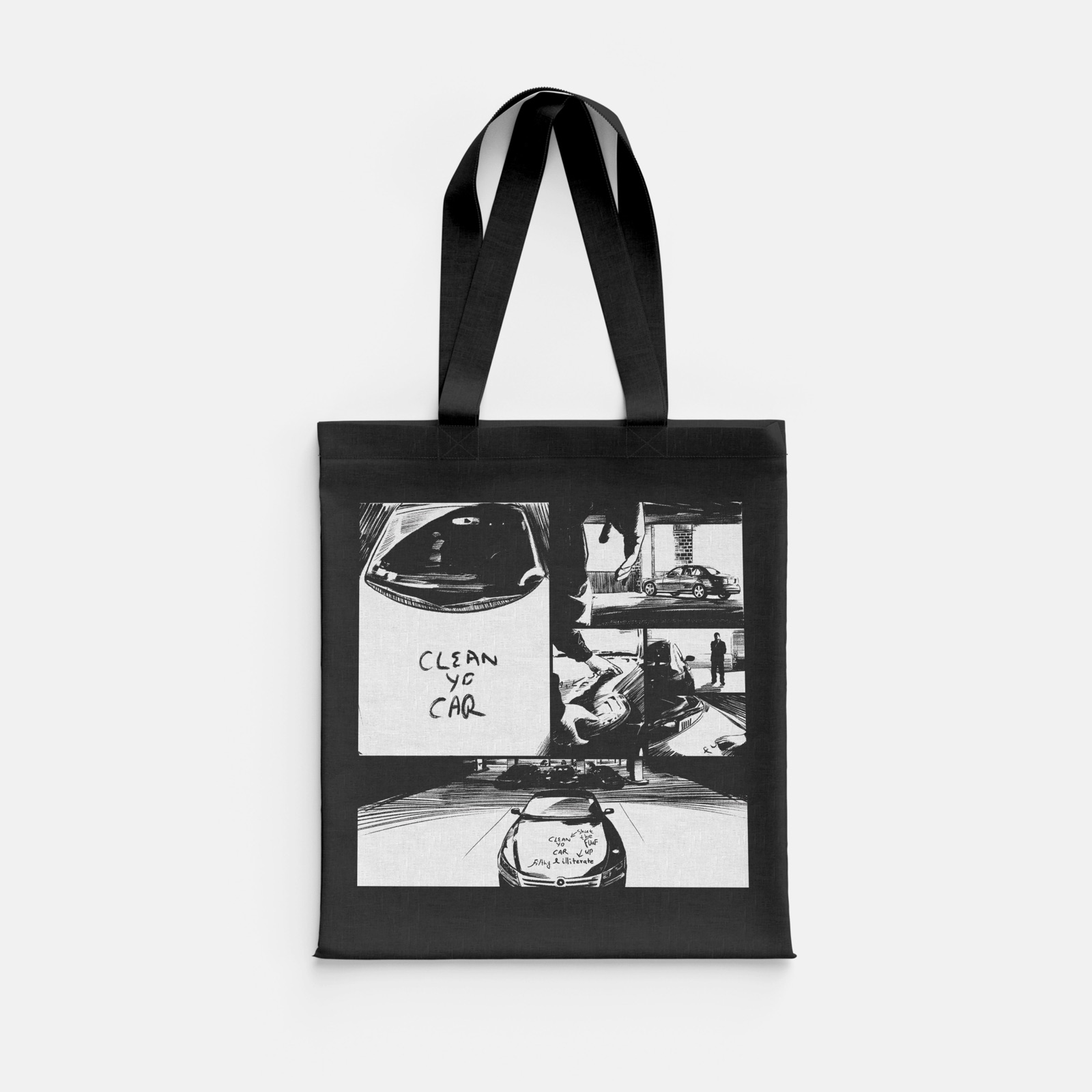 Clean Yo Car black tote