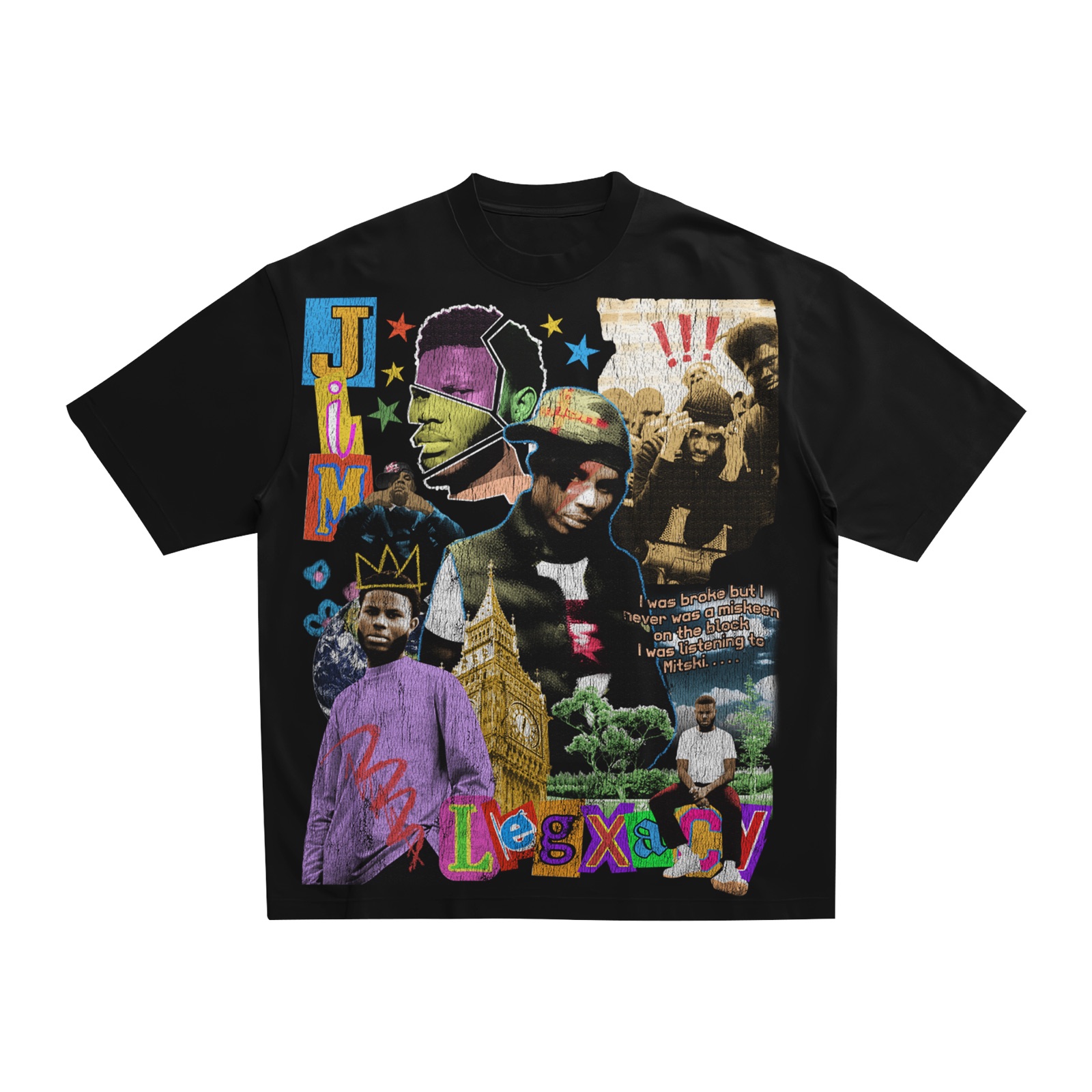 Jim Legxacy concept tee mockup